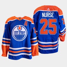 Darnell Nurse #25 Edmonton Oilers Blue Jersey 2022-23 Primegreen Authentic Home